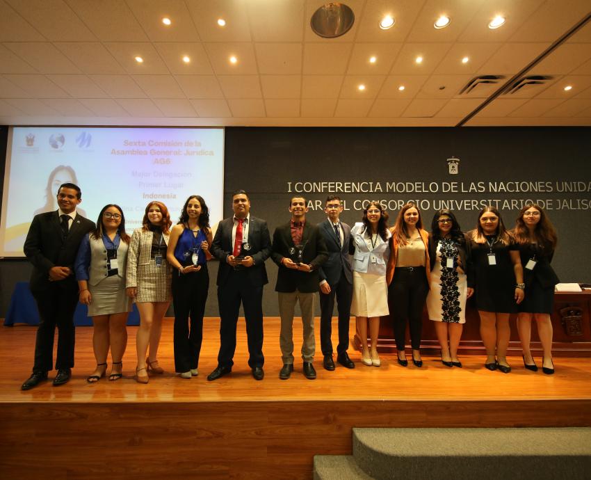Gana UdeG primeros premios de la primera Conferencia Modelo de las Naciones Unidas para el Consorcio Universitario de Jalisco