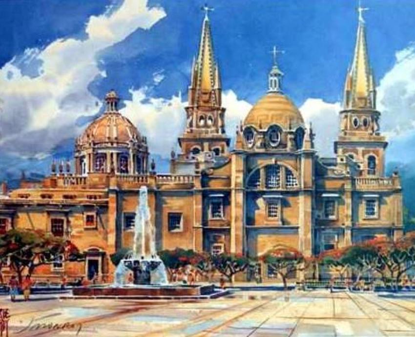 Jorge Monroy exhibirá acuarelas de paisajes de Jalisco en Paseo Alcalde