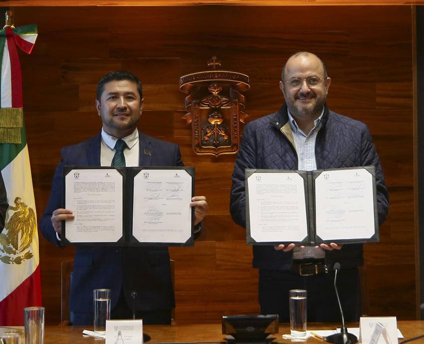 Firman UdeG y Colegio de Ingenieros Civiles convenio para crear posgrado