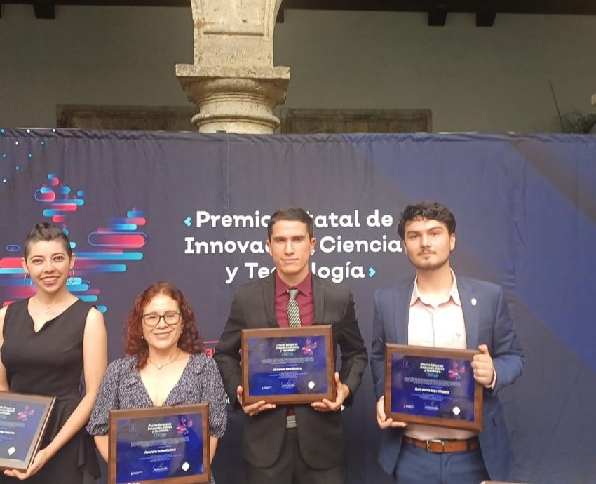 Universitarios son reconocidos con el Premio Estatal de Innovación, Ciencia y Tecnología 2023