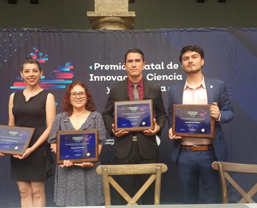 Universitarios son reconocidos con el Premio Estatal de Innovación, Ciencia y Tecnología 2023