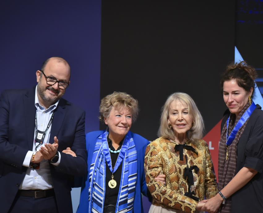 La escritora italiana Dacia Maraini recibe la medalla Carlos Fuentes