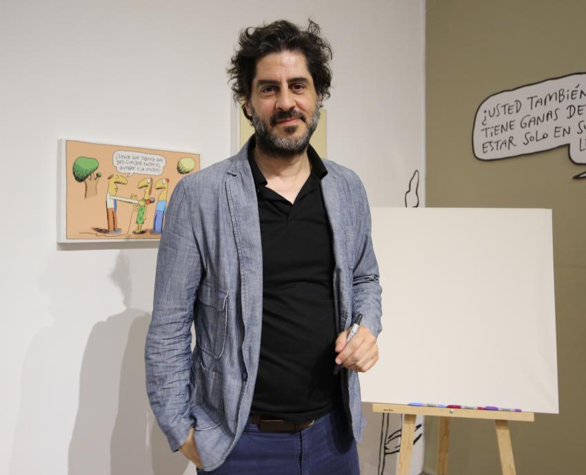 “Tute” exhibe sus caricaturas en Panteón de Belén