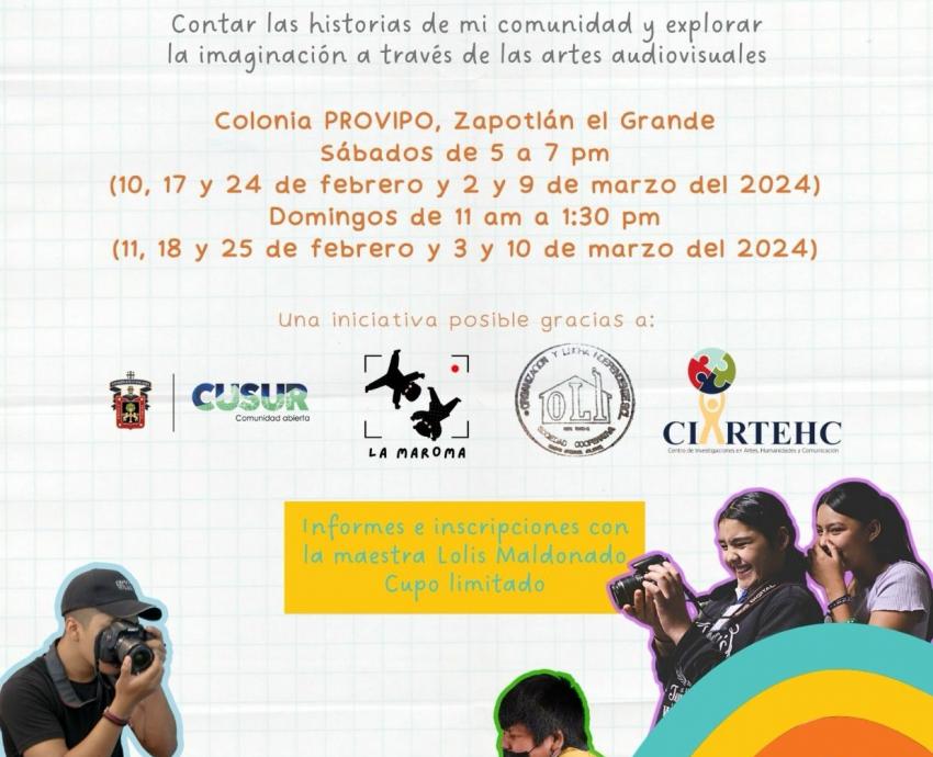 Prepara CUSur Taller de cine participativo 