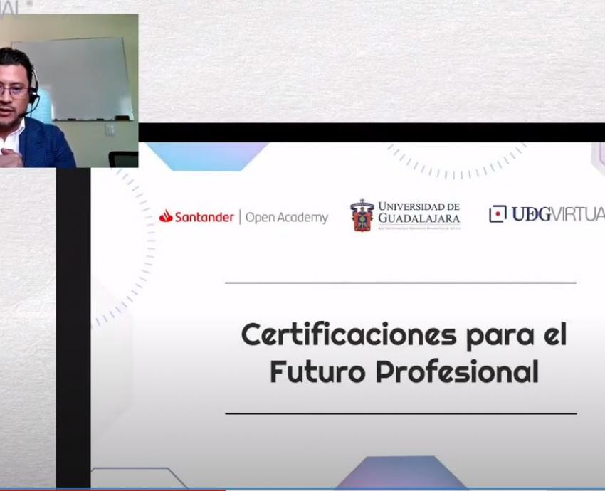 UdeG y Santander Universidades lanzan programa de certificaciones para el futuro profesional 