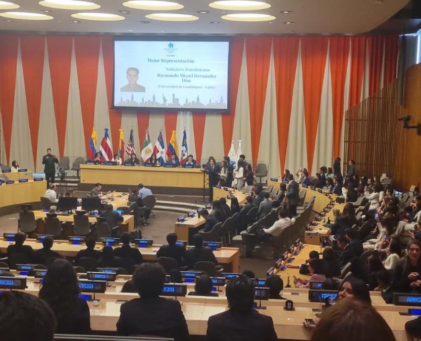 Estudiantes de UdeG participan en II Conferencia de GlobalIMUNers en Nueva York