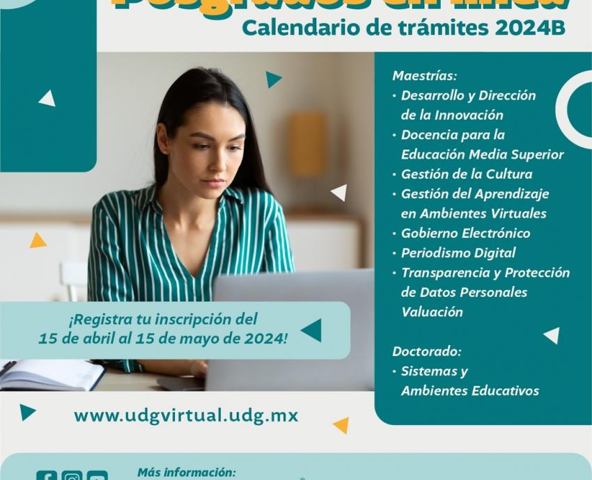 Este 15 de mayo cierra registro para posgrados en línea de la UdeG