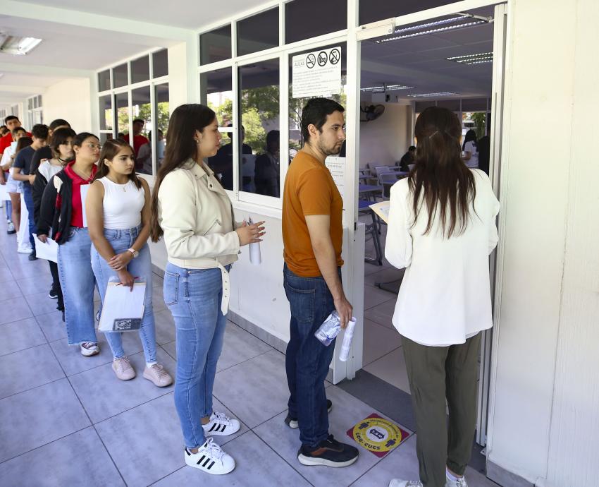 Presenta examen de admisión 96.07% de aspirantes a licenciatura para el ciclo 2024-B