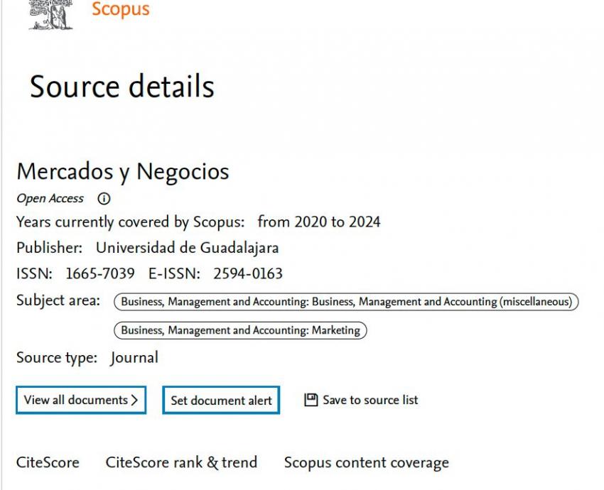 Revista “Mercados y negocios” del CUCEA es incluida en Scopus