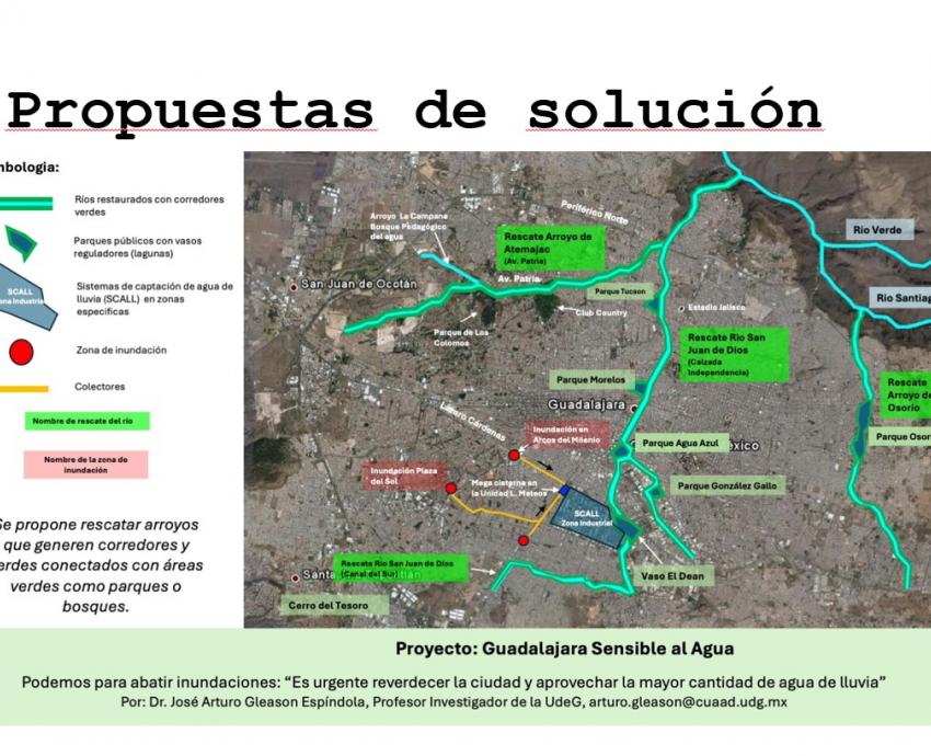 Proponen corredores verdes y sistemas de captación de agua para reducir inundaciones 