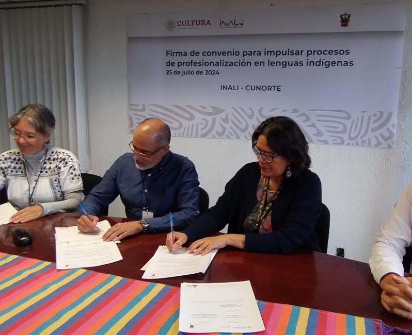 Firman convenio para fortalecer y preservar las lenguas indígenas en Jalisco