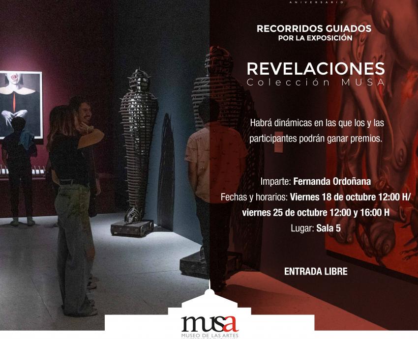 Invita MUSA a recorridos guiados por “Revelaciones”