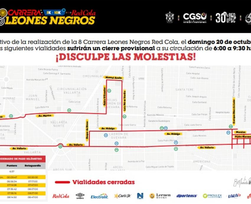 Ruge la manada en la 8va Carrera Leones Negros de la UdeG