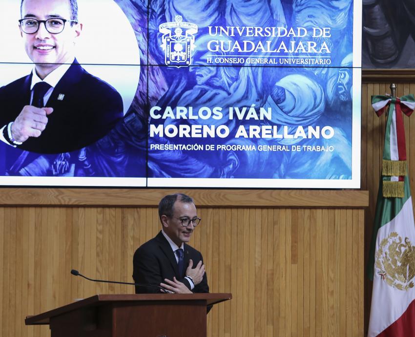 Presenta doctor Carlos Iván Moreno Arellano plan de trabajo ante el CGU