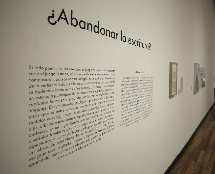 Inauguran exposición “Lectura por contacto. Poética y experimentación en España. 1962-1972”