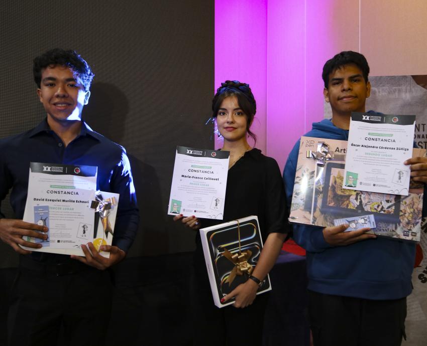 Marie-France, ganadora del Segundo Concurso de Cartón Universitario 
