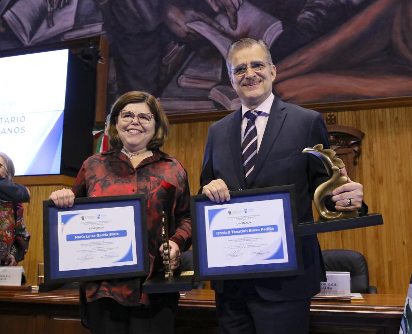 Entregan el Premio Universitario de Derechos Humanos 2024