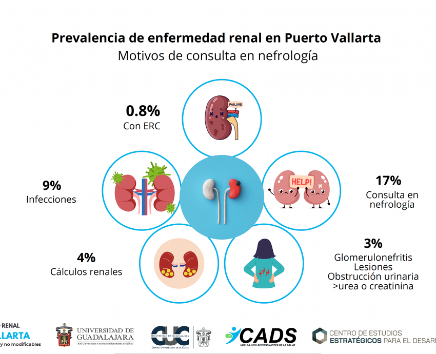 Detectan en Puerto Vallarta factores de riesgo de enfermedad renal en su población