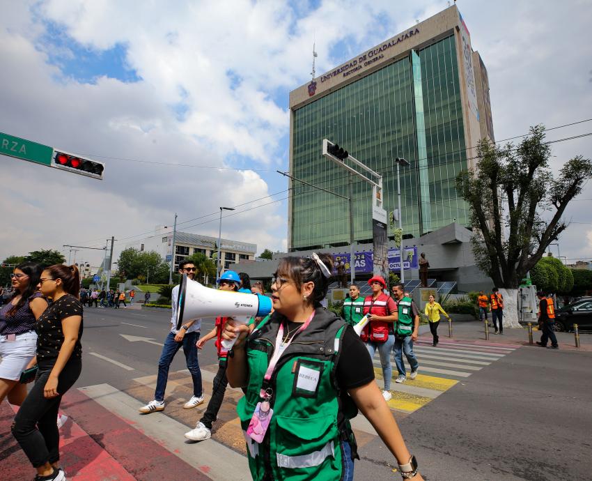 UdeG se suma al primer Simulacro Nacional 2025