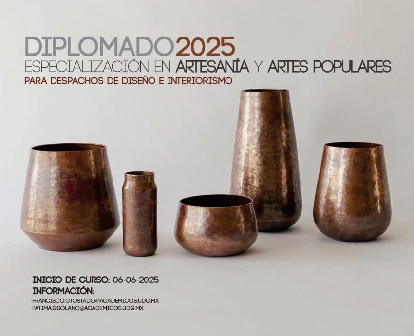 CUTonalá oferta diplomado en artesanía y artes populares para despacho de diseño e interiorismo 