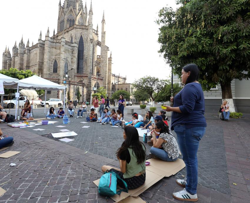 Conmemoran el Día Internacional de la Salud Menstrual en la Rambla Cataluña