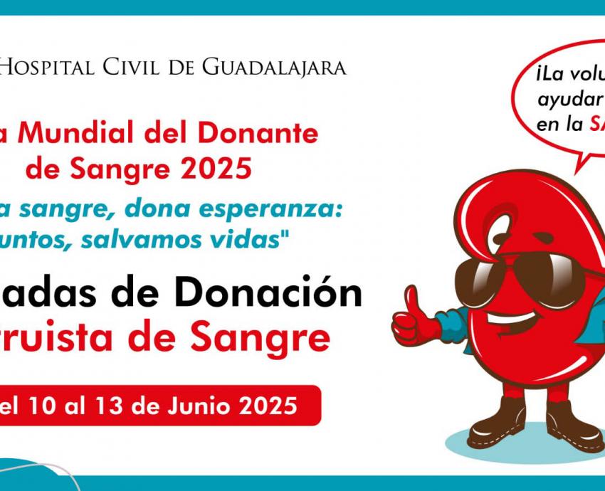 Inician Hospitales Civiles de Guadalajara campaña de donación altruista de sangre 