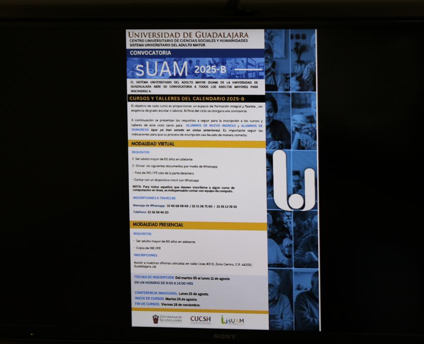 Abre SUAM oferta educativa con más de 25 cursos para adultos mayores