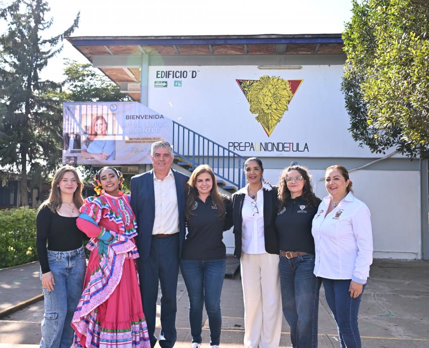 En gira en Prepas Regionales, Rectora General asume compromisos con comunidad estudiantil