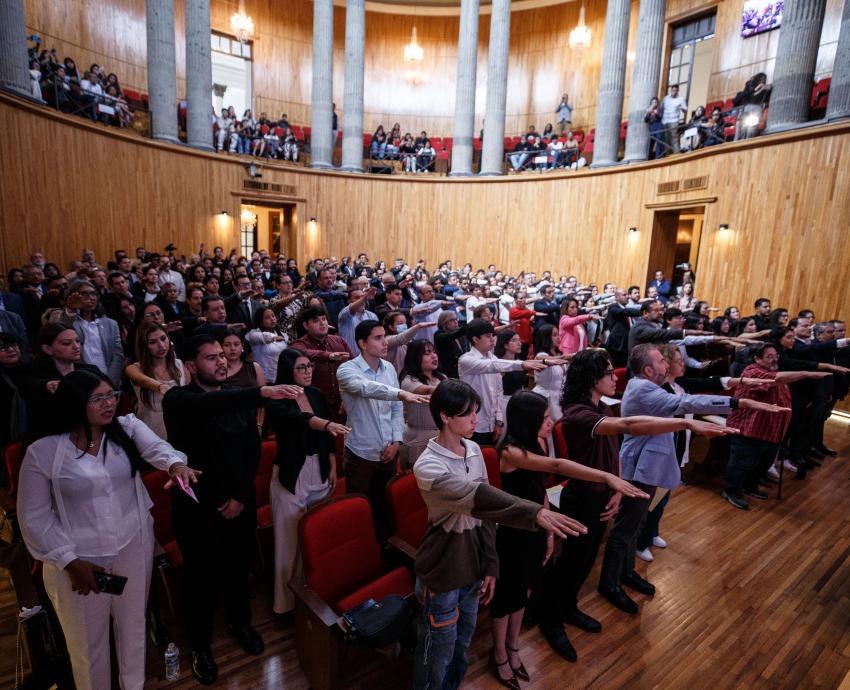 Integrantes de las comisiones del CGU toman protesta para el periodo 2025-2026