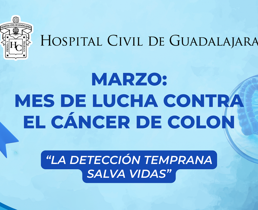 Cáncer de colon se presenta cada vez en personas más jóvenes, advierten médicos del Hospital Civil de Guadalajara 