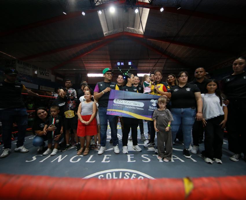 Luchan en Arena Coliseo a beneficio de las infancias del CRIT Occidente