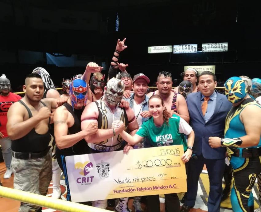 Se subieron al ring para luchar por la niñez