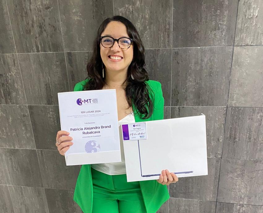 Gana UdeG por segundo año consecutivo en el Concurso Three Minute Thesis (3MT®)