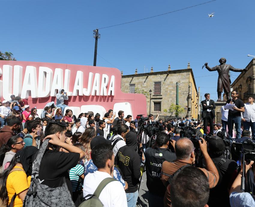 Dirigente de la FEU se reúne con autoridades de Jalisco y Guadalajara, quienes asumen compromisos por seguridad ciudadana y movilidad 
