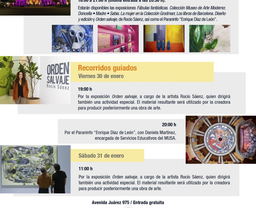 Invita el MUSA a Noches de Museo durante fin de semana de arte