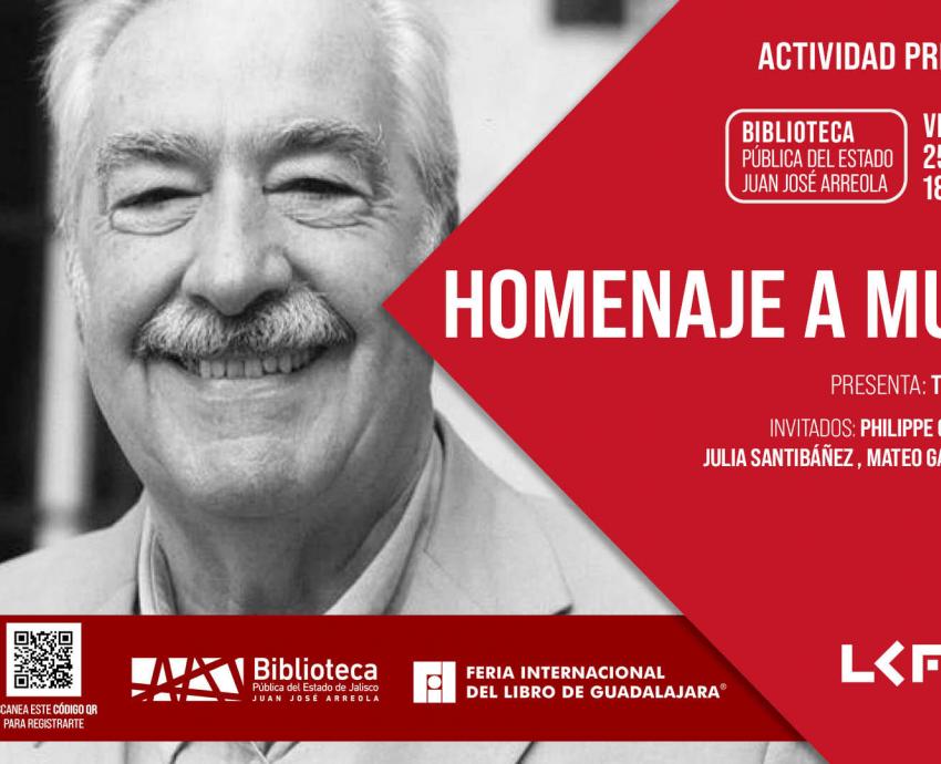 Rendirán homenaje al novelista y poeta colombiano Álvaro Mutis