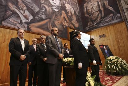 Despiden universitarios al Maestro Emérito Francisco Alfaro Baeza