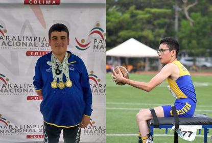 Arrasan estudiantes de la Preparatoria de Arandas en competencias de atletismo de la Paralimpiada Nacional 2019
