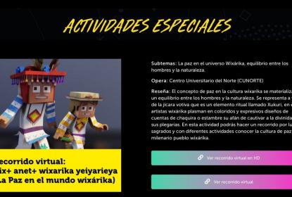 Participa CUNorte en Festival Papirolas con el recorrido virtual  “La paz en el mundo wixárika”