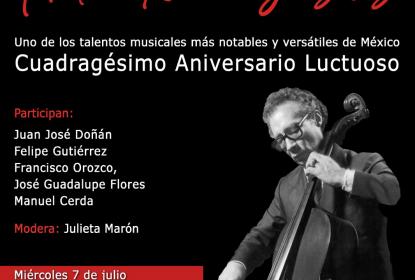 Recordarán al chelista jalisciense Arturo Xavier González en su aniversario luctuoso