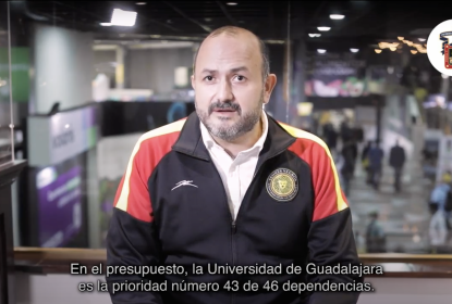 Invita Rector General de UdeG a acudir al Congreso del Estado a exigir un presupuesto justo para la educación de los jaliscienses