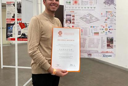 Egresado de la carrera de Arquitectura obtuvo primer lugar en concurso de ASINEA