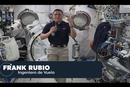 Astronauta Frank Rubio dialoga desde el espacio con niñas y niños en transmisión inédita de Canal 44