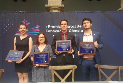 Universitarios son reconocidos con el Premio Estatal de Innovación, Ciencia y Tecnología 2023
