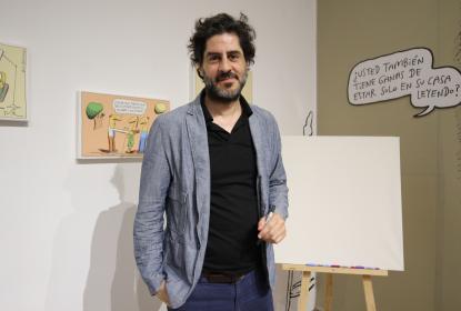 “Tute” exhibe sus caricaturas en Panteón de Belén