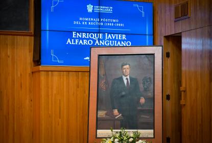 Rinde UdeG homenaje póstumo al Exrector Enrique Javier Alfaro Anguiano
