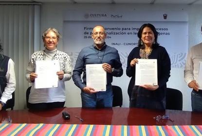 Firman convenio para fortalecer y preservar las lenguas indígenas en Jalisco
