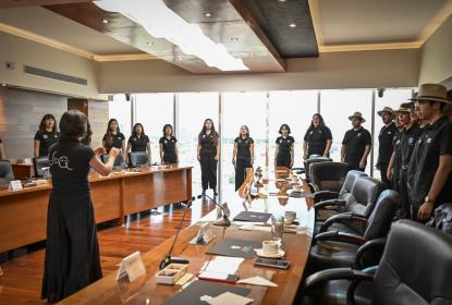 Reconocen trabajo del Coro de Cámara del Departamento de Música