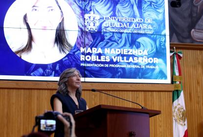Presenta la doctora Mara Robles Villaseñor su plan de trabajo ante al CGU