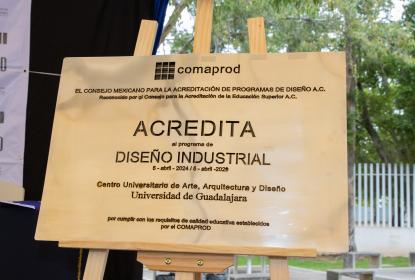 Licenciatura en Diseño Industrial del CUAAD recibe constancia de calidad por cuarta ocasión